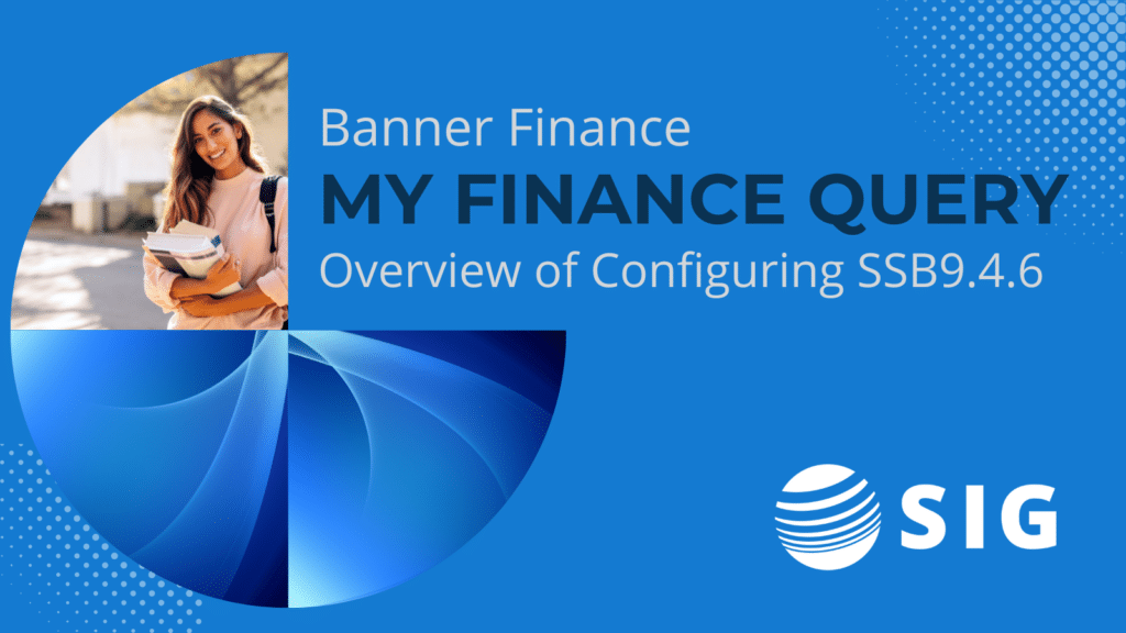 Banner Finance, My Finance Query Configuration in SSB9.4.6