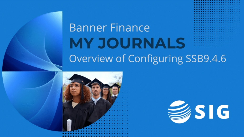 Banner Finance My Journals, overview configuring SSB9.4.6