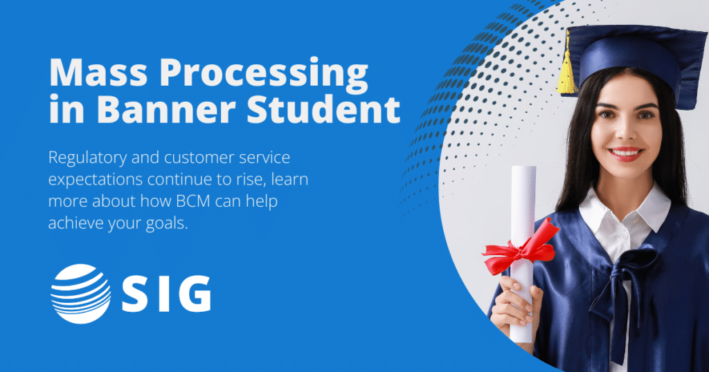 Mass Processing in Banner Student