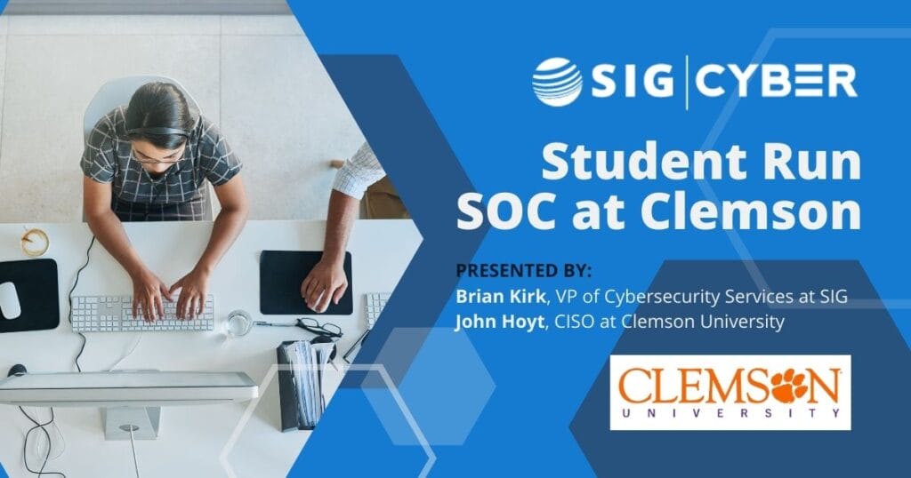 SIG offers educational webinars including ones on cybersecurity and higher ed.